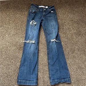 Tin haul ripped bootcut jeans